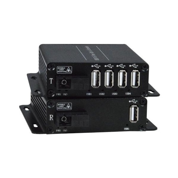 Network Technologies 4-Prt Usb 2.0 Extdr Via Fbr Op USB2-FOSC-4 - main